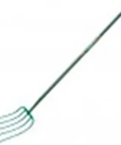 Manure Fork 5 Tine Long Steel Handle