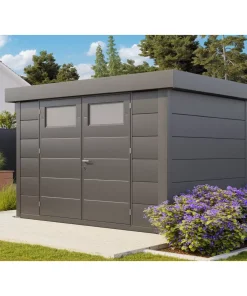Telluria Eleganto 10ft x 10ft High Quality Metal Garden Room Home Office Lounge