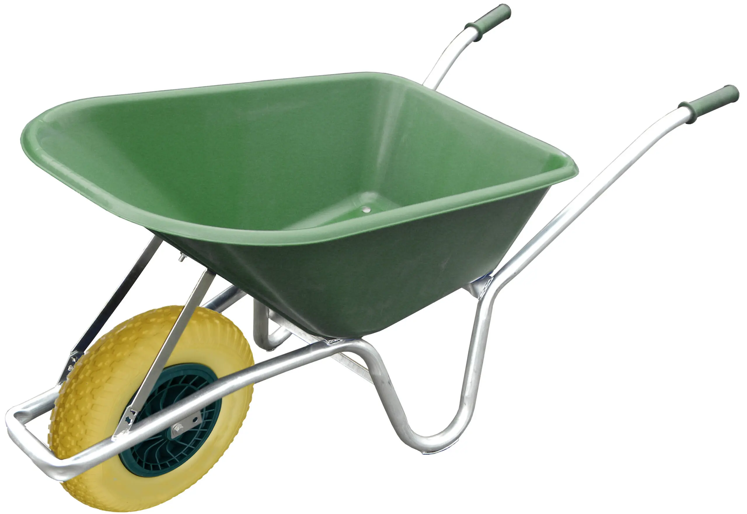 Wheelbarrow Green With Puncture Proof Wheel 90L - Image 2
