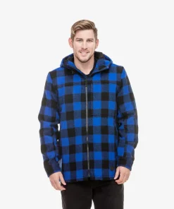 Swanndri Hudson Wool Hoody Blue